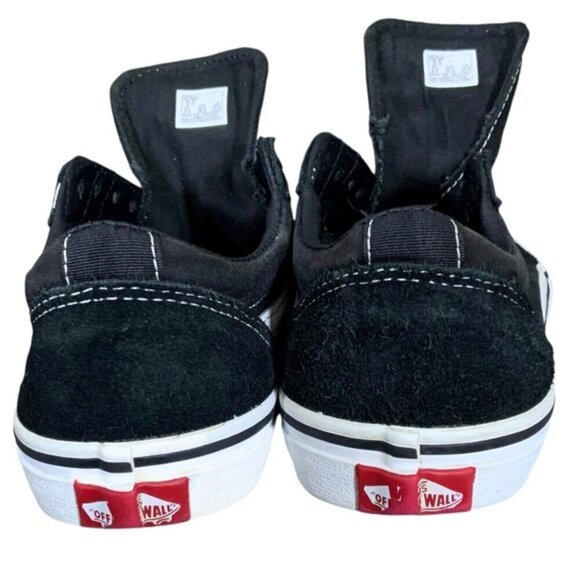 VANS Old Skool Suede Low Skate Sneakers Lace Up Off The Wall Black/White Sz 5 - Picture 4 of 16